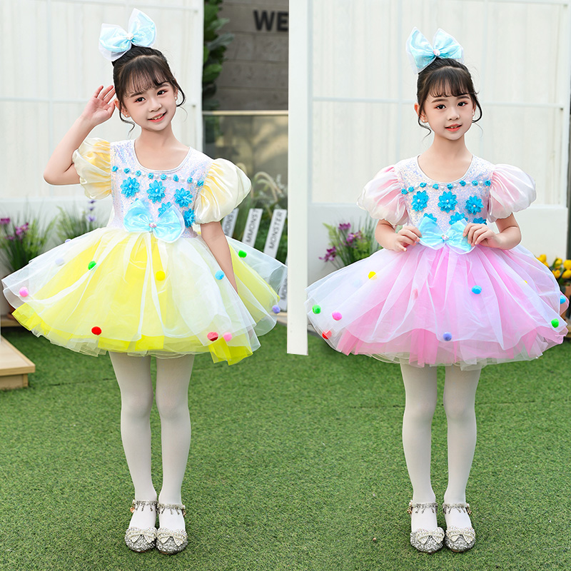 儿童女童时尚舞蹈亮片