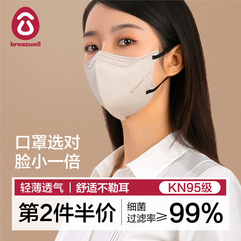口罩女高颜值KN95级轻薄型防雾霾