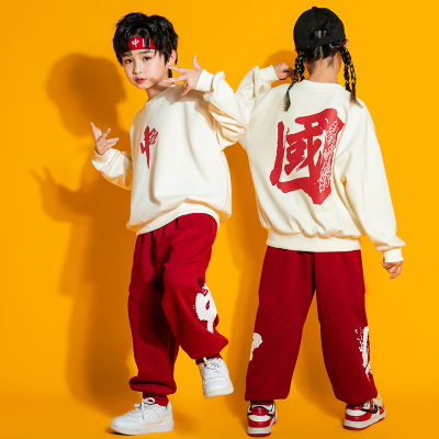 男女童中国风运动会表演服