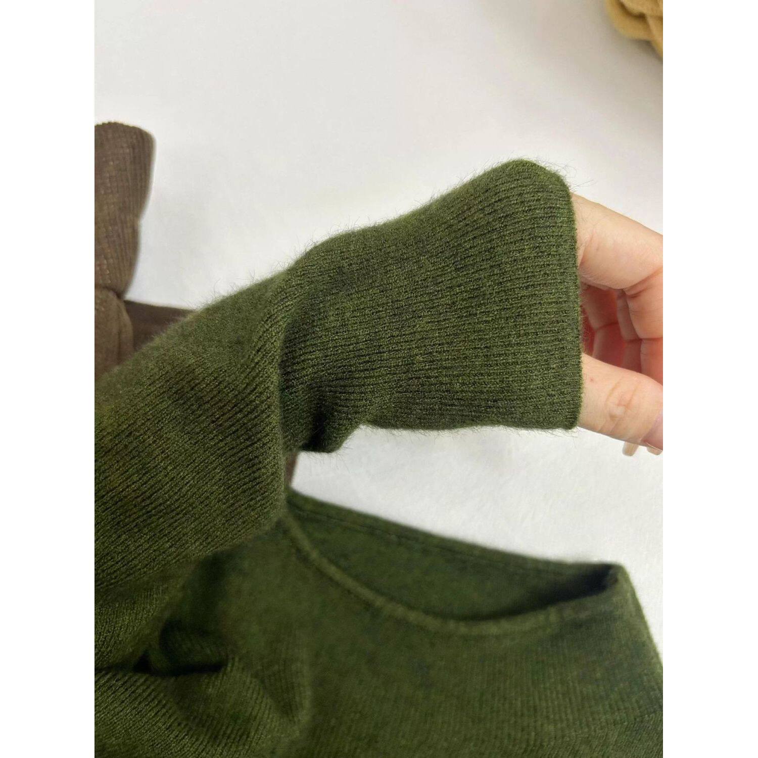 韩系简约内搭立领针织衫女冬季2026新款修身短款软糯打底衫小上衣