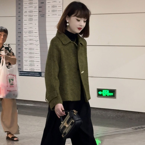 迪芬璐嘉女士时尚羊毛大衣