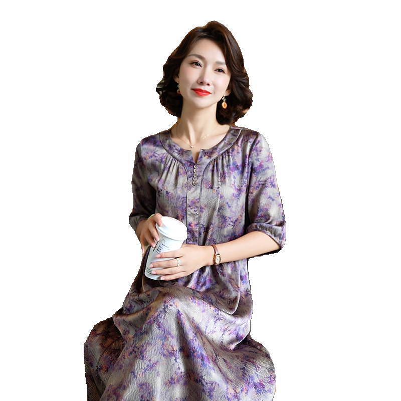 迪芬璐嘉气质优雅真丝桑蚕丝