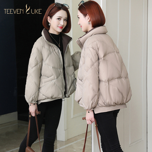 小个子外套保暖加厚a字版 韩版 冬时尚 2020年新羽绒服女白鸭绒短款