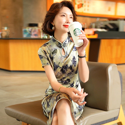 迪芬璐嘉气质优雅复古改良旗袍女