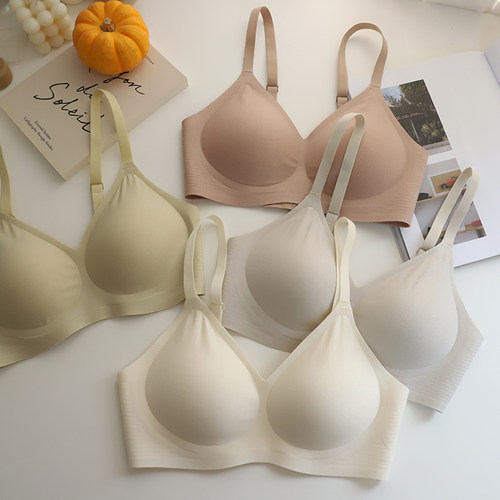 莫代尔软托果冻条无钢圈无痕文胸