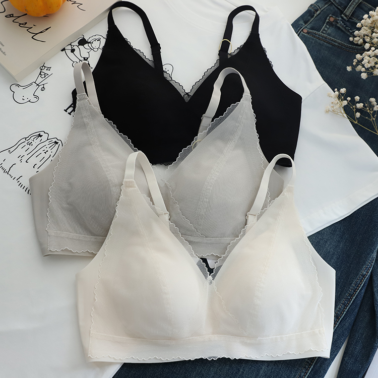 面膜丝滑透气果冻条无钢圈薄文胸