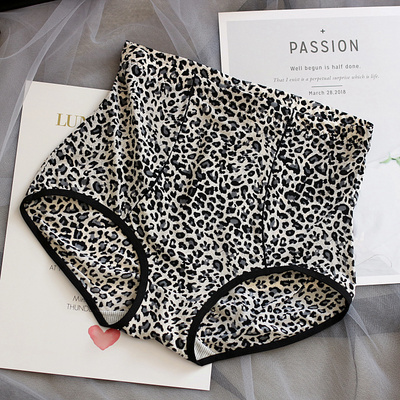 古妃豹纹内裤高腰提臀收腹内裤