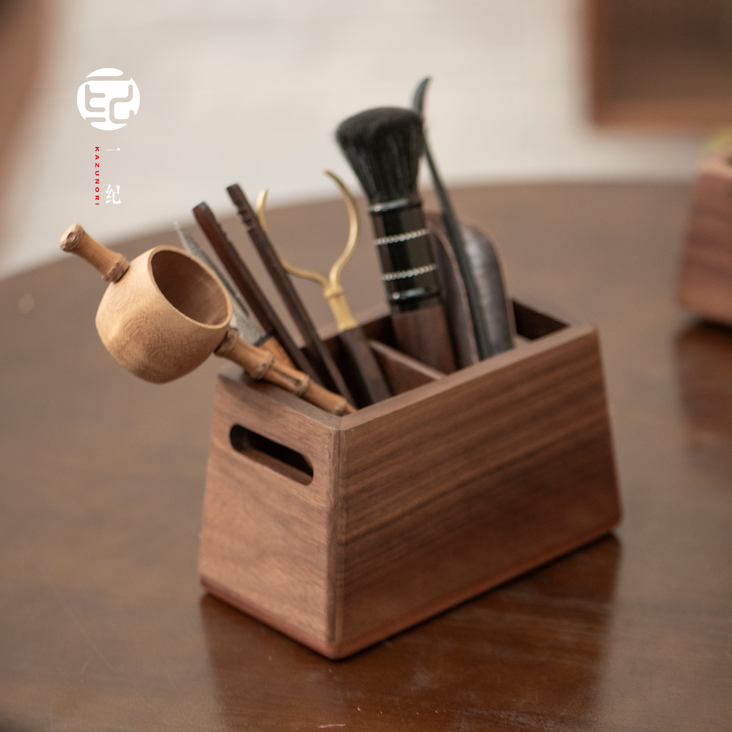 装茶具的收纳六君子筒