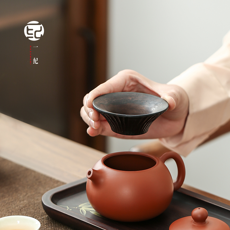 黑檀木投茶器导茶入壶实木茶漏