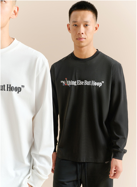 FLYBOY 25秋冬 nothing标语索罗娜排汗吸湿速干运动休闲长袖T恤