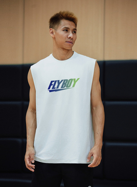 FLYBOY 25春夏 渐变印花CoolAir抗菌透气吸湿速干高弹运动坎肩