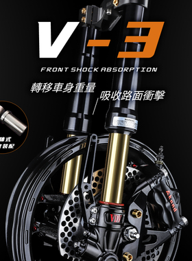 VDV V3倒置前减震适用九号MZ MIX E300P 小牛N1S NQI 极核AE5避震
