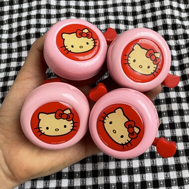 包邮！外贸原单中古Kt儿童单车铃铛手动式响铃