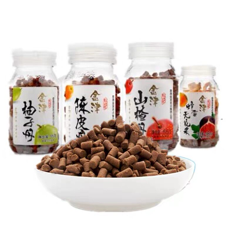 金津经典盐津咸金枣陈皮丹休闲零食果丹8090怀旧食品老鼠屎瓶装