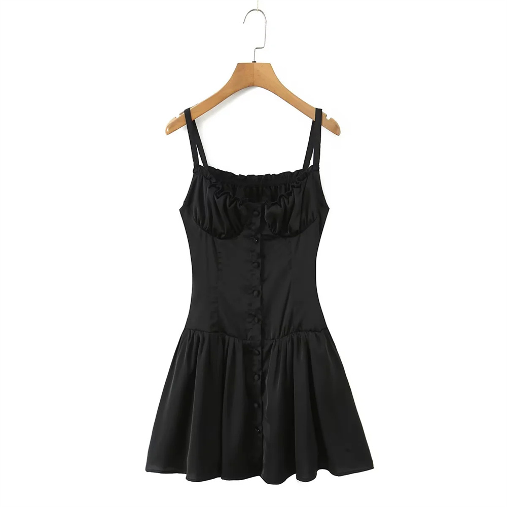 美式吊带连衣裙女短裙