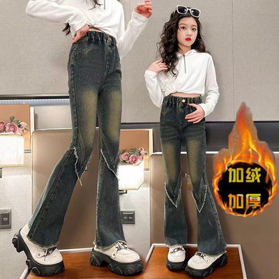 悠卡漫高品质女童牛仔裤