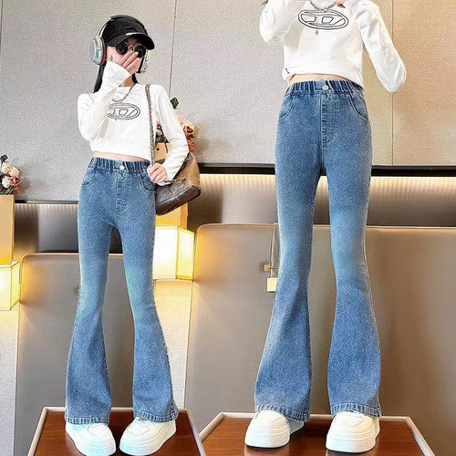 厂家直销女童牛仔裤悠卡曼
