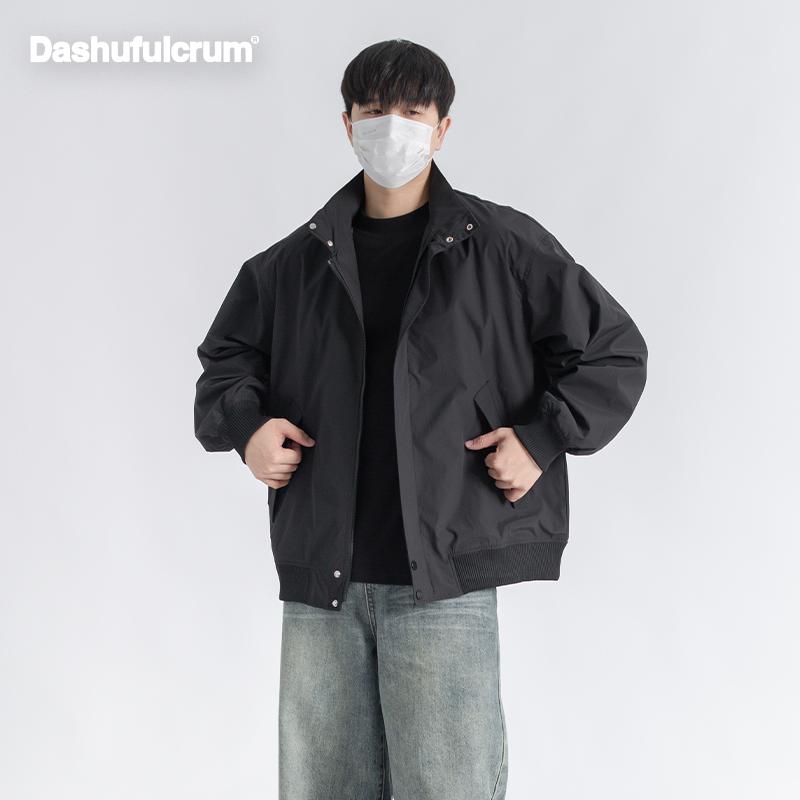 Dashufulcrum防盗口袋哈灵顿夹克