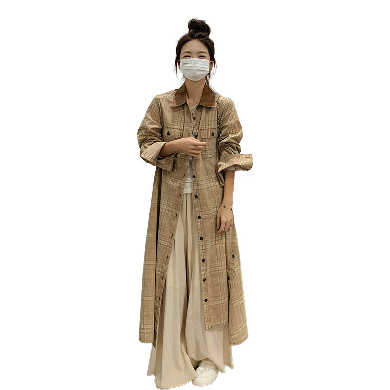 新品！拼接格纹休闲通勤束腰外套连衣裙150-Q8280-P145-K208,女装连衣裙,浙宝007（原150)