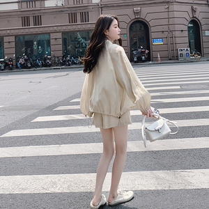 新款现货！个性小心机设计防晒三件套薄款150-X8200-P125-K188，女装套装/套裙，浙宝007（原150)