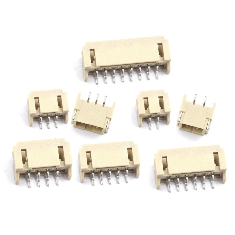 PH2.0 卧式贴片插座 间距2.0MM 2/3/4/5/6/8P SMT连接器