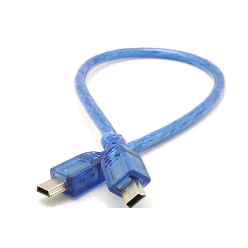 usb双头t口线 miniUSB数据线 USB 5P公对公线 车载mp3连接线