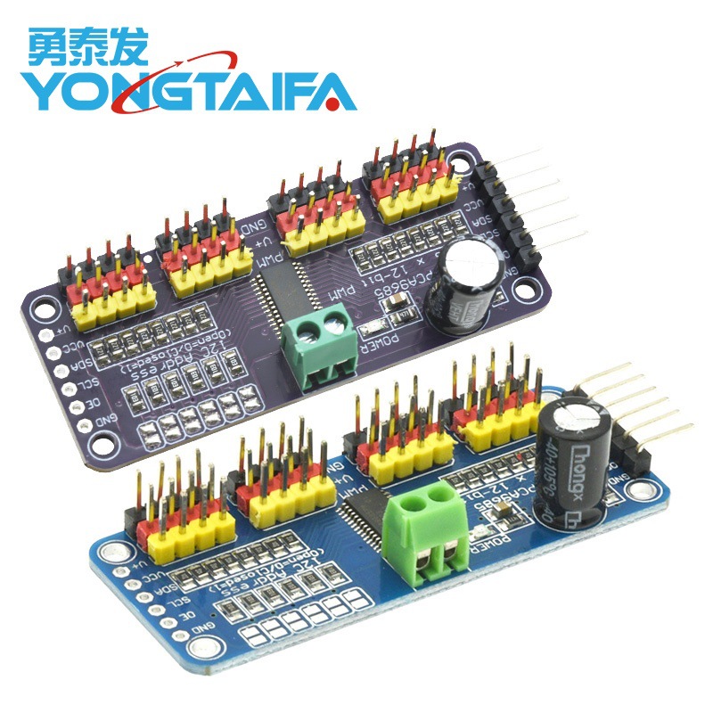 16路PWM/Servo/舵机驱动板控制器机器人IIC PCA9685模块LED