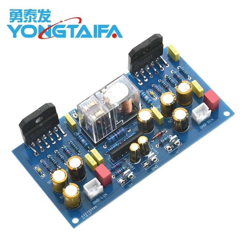 LM3886双声道带喇叭保护功放板散件成品PCB空板