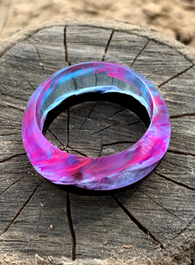 轻奢原创设计风订做树脂极光戒指