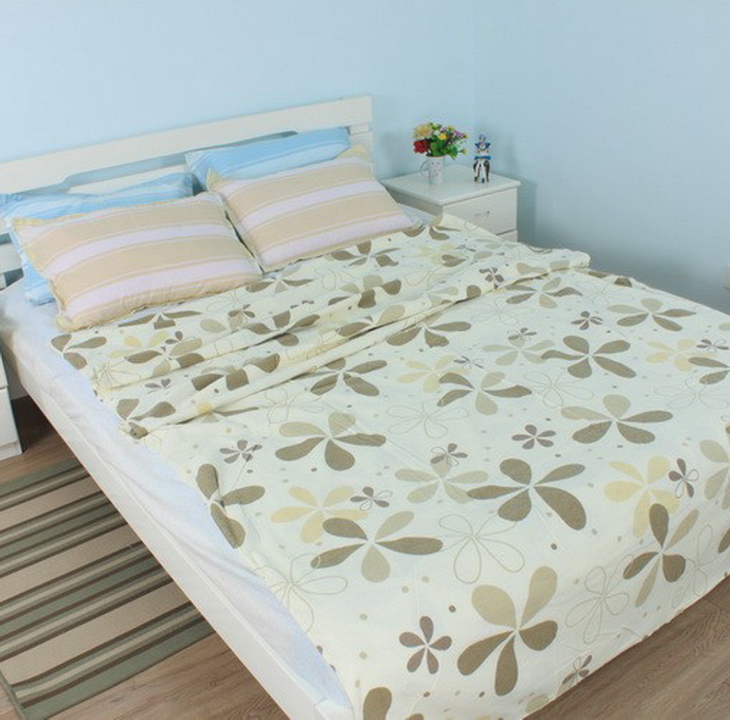 出口日本床品纯棉单人保暖床单