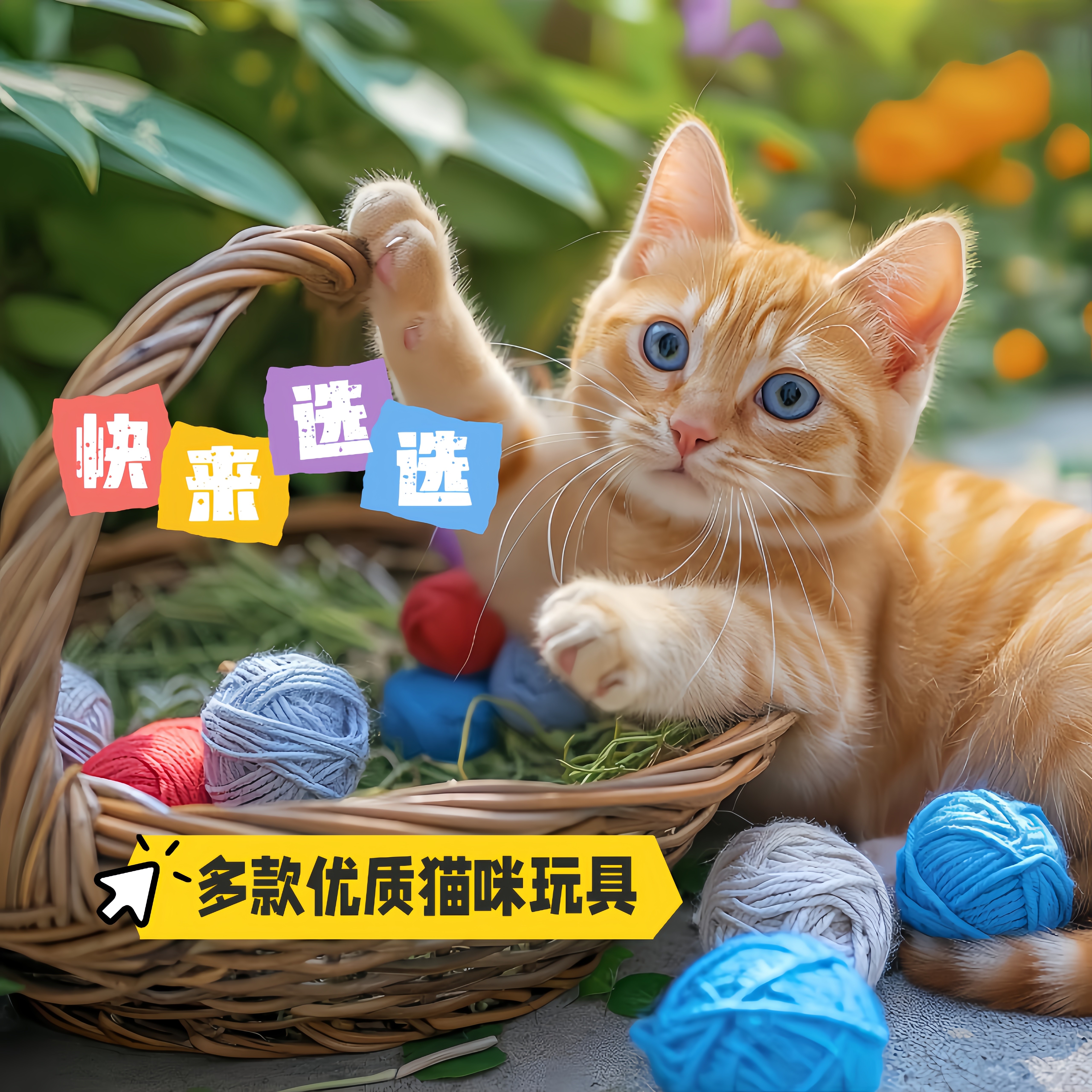 凯撒家多款猫咪玩具优质品质无毒无害天然材质