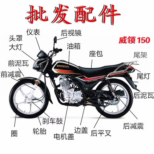 五羊本田威领大灯导流罩