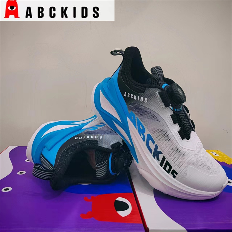 Abckids童鞋商场同款2024夏季男童单网透气钮扣运动鞋Y423301022