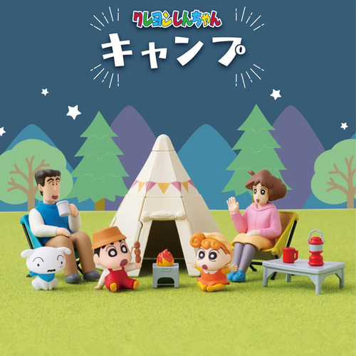 小新野原一家野外露营篇手办
