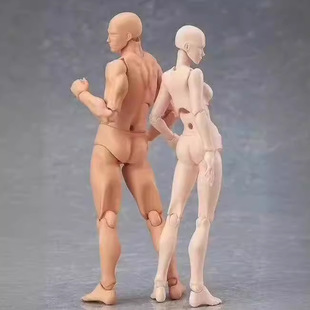 跨境figma 2.0 素体 15周年青年版 男女素体 肤色  女橙 可动手办