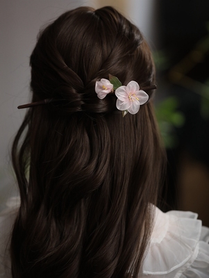 国风仙美桃花发簪日常发饰