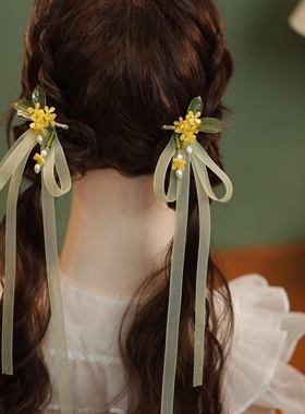 汉服宋制儿童发夹桂花发饰