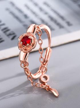 新款月影别墅周边玫瑰花戒