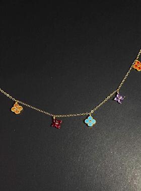 Vintage古著 【Corlor-four-leave】项链