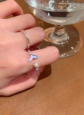 夏日清凉感鱼尾珍珠叠带开