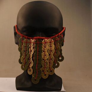 诡异道仙李火旺铜钱面罩半遮面坐忘道cosp诡异面具诡李火旺cos服