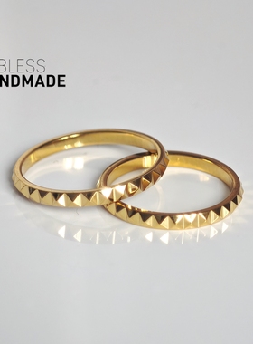 含金量5%进口14K包金齿轮戒指