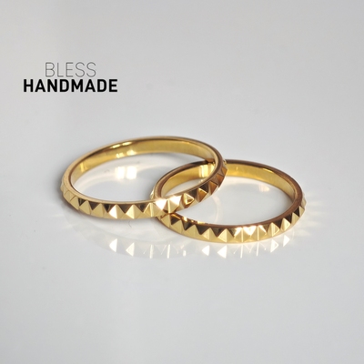 含金量5%进口14K包金齿轮戒指