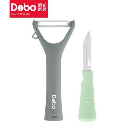 Debo德铂削皮器水果刀套装厨房专用不锈钢削皮神器