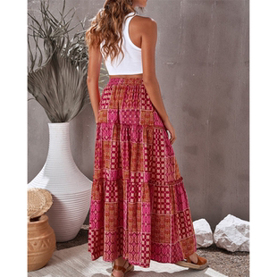 women casual vacation beach skirt ladies dress沙滩裙女 5XL