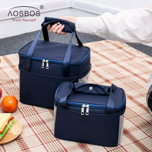 Aosbos large capacity Insulated Lunch Bag Thermal Tote Bags