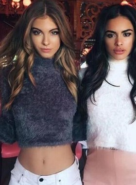 Women's autumnWinter turtleneck fuzzy