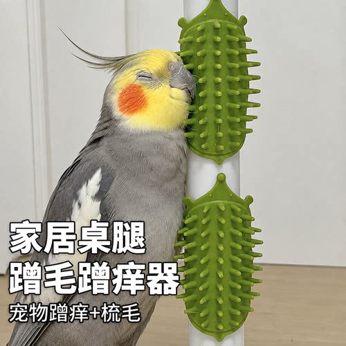 鹦鹉蹭痒神器鸟用解闷玩具虎皮玄凤牡丹挠头按摩互动训练用品大全