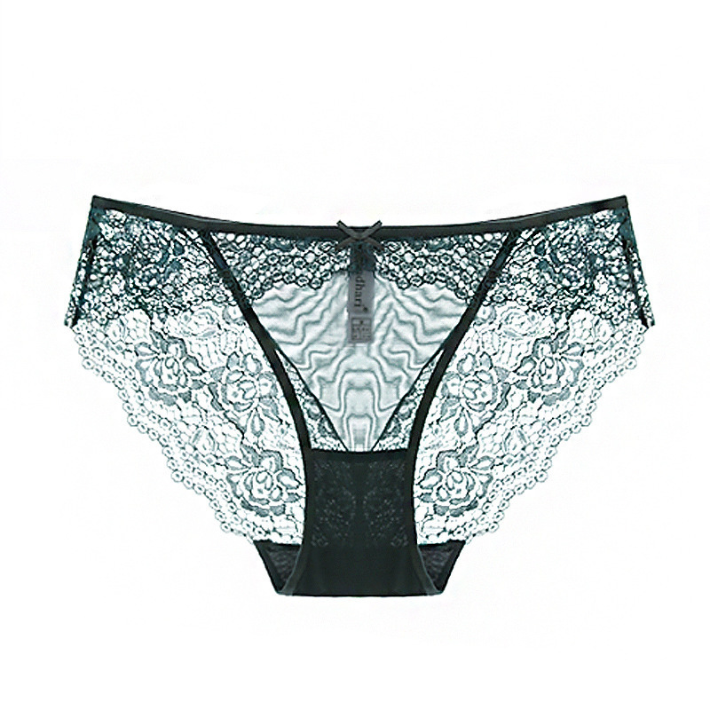 女士薄款透气性蕾丝三角内裤