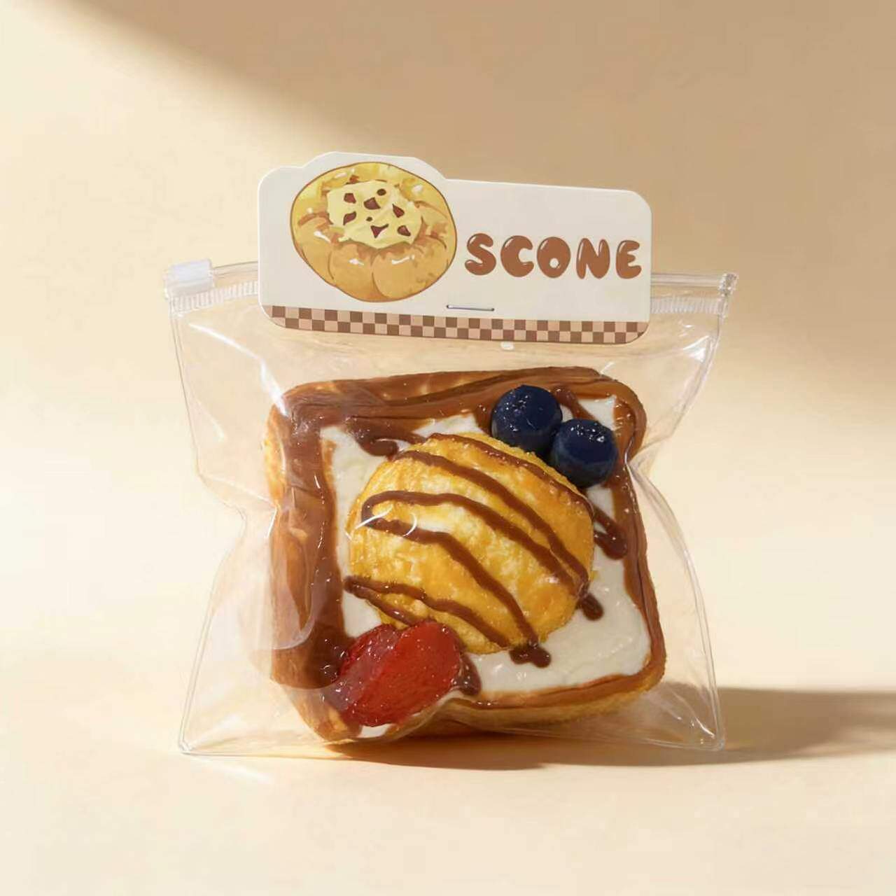 冰淇淋水果吐司捏捏解压玩具超软泥感食品级硅胶捏捏食物系捏捏乐